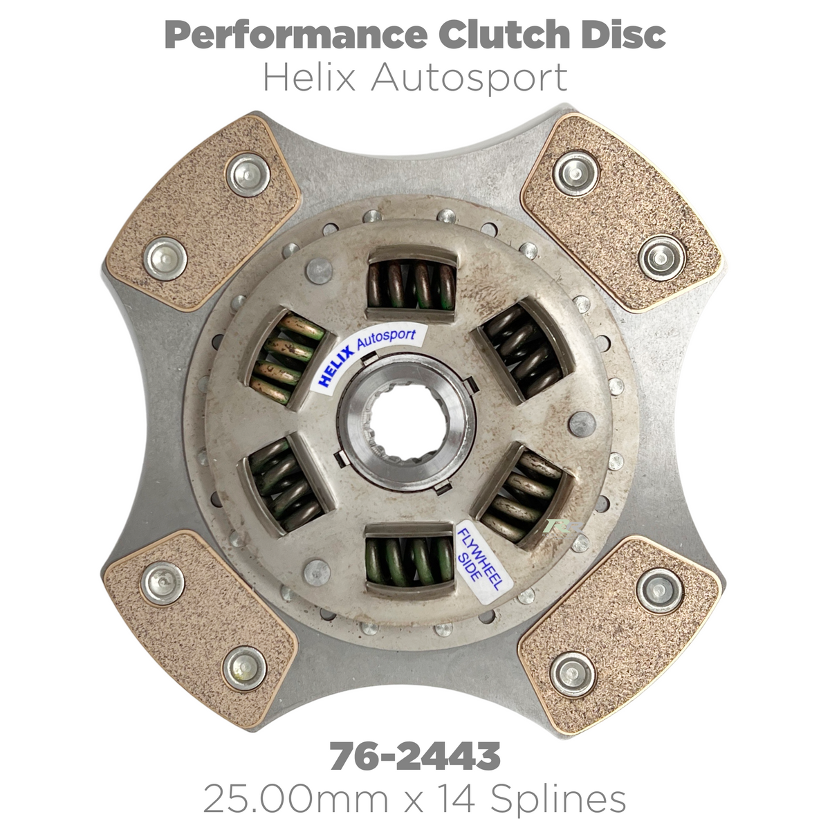 Helix Autosport 76-Series riveted cerametallic sprung hub clutch disc 76-2443