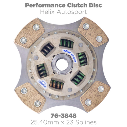 Helix Autosport 76-Series riveted cerametallic sprung hub clutch disc 76-3848