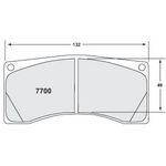 JJ1 tarmac brake pad set