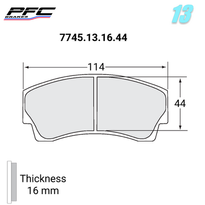 7745 Brake Pads - Race and Rally