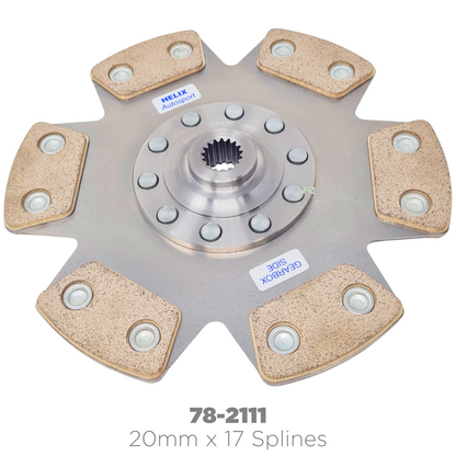 78-2100 - 6 Paddle Riveted Cerametallic Single Plate Clutch (Ø215mm x 8.40mm)