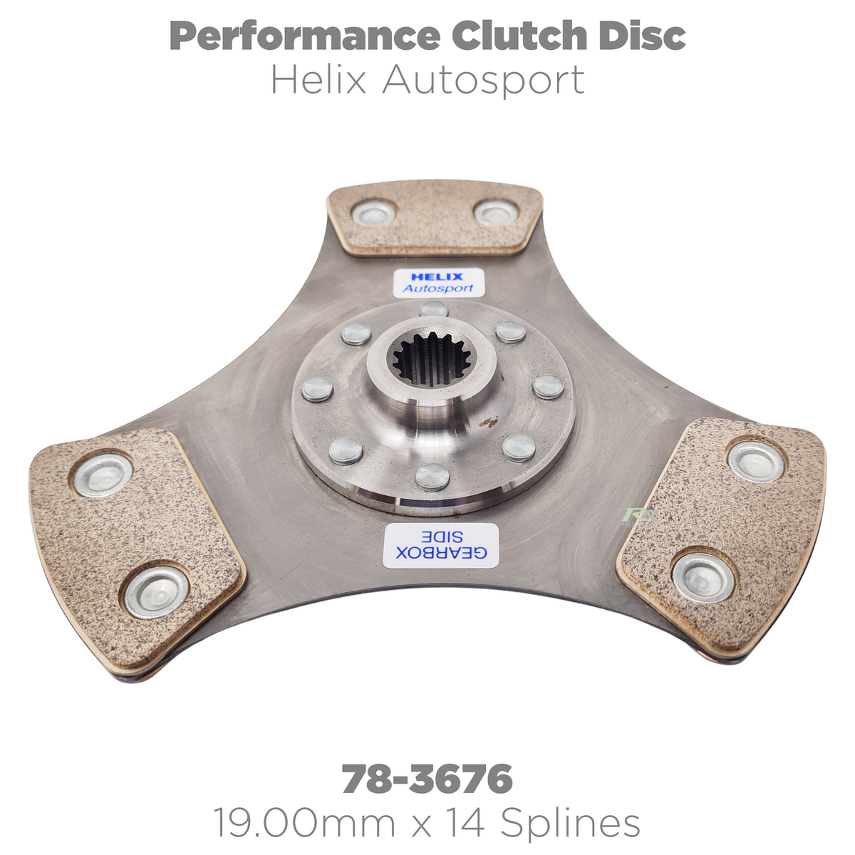 Helix Autosport 78-Series riveted cerametallic rigid clutch disc for performance clutch systems