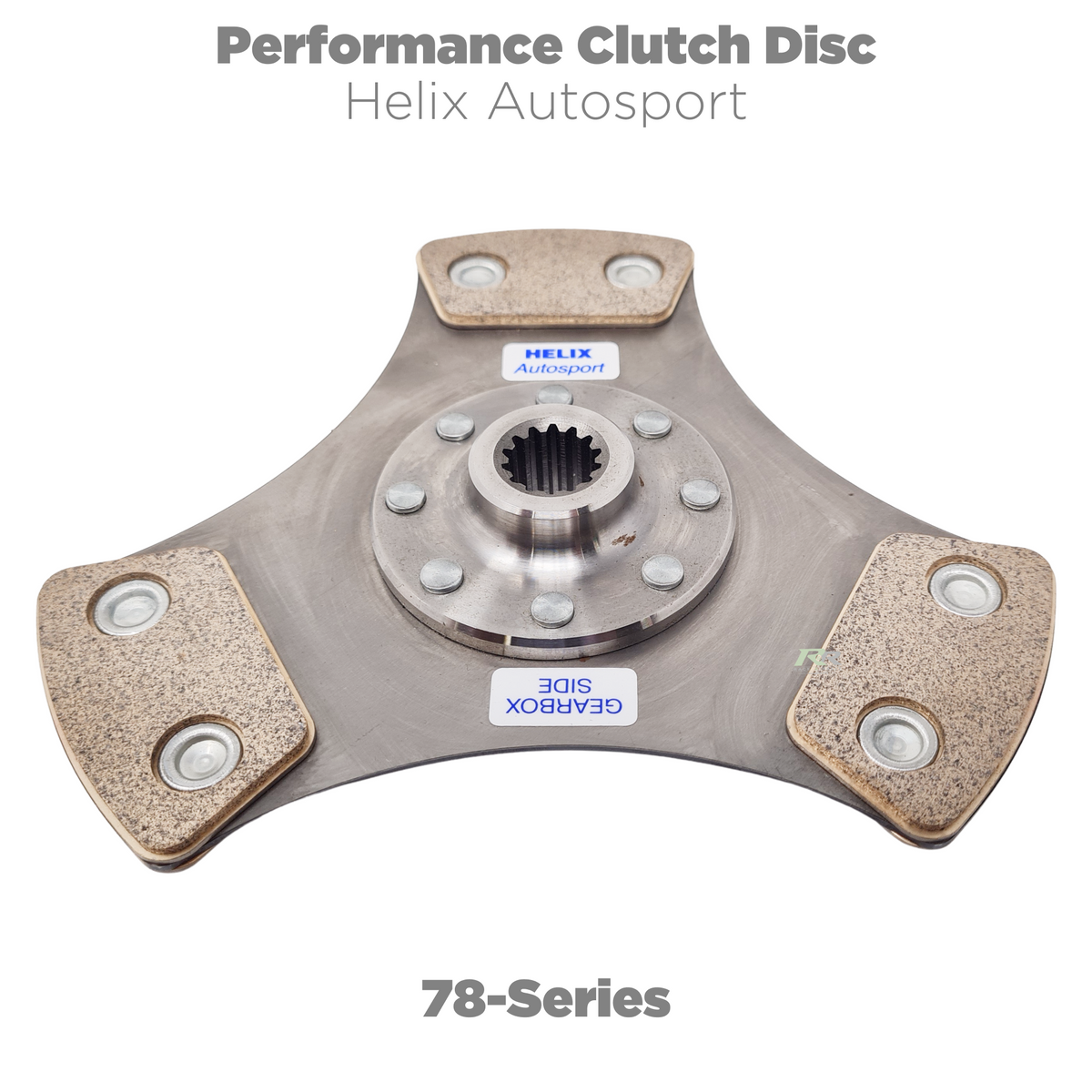 Helix Autosport 78-Series riveted cerametallic rigid clutch disc for performance clutch systems