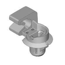 Bonnet control fastener clip