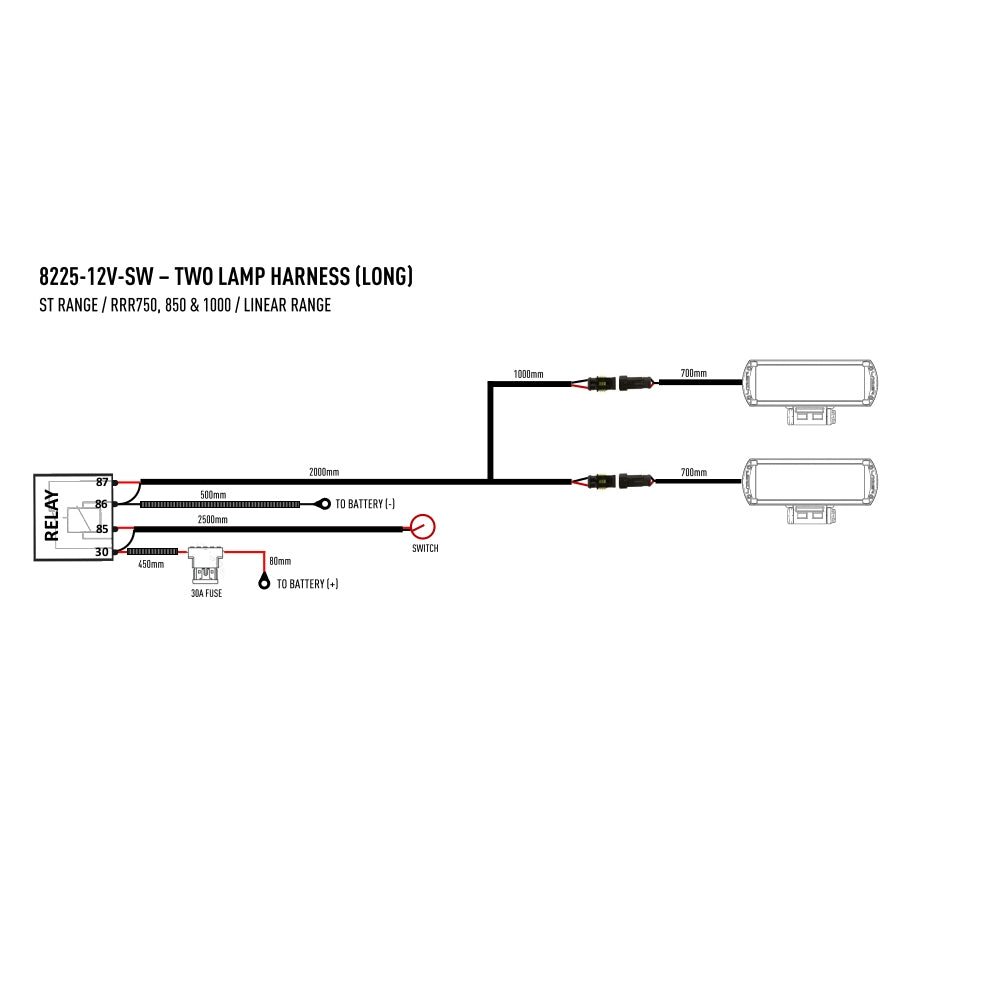 8225-12V-SW - Wiring Diagram