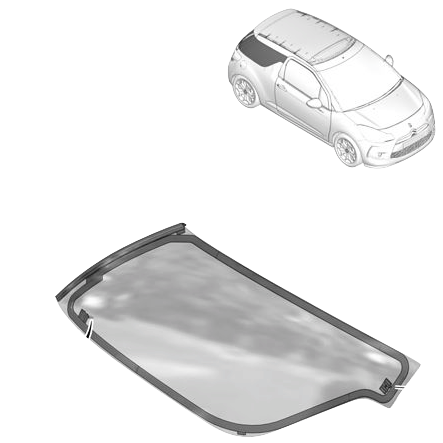 DS3 Right Rear Quarter Window