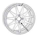Tarmac Wheel Rim 7X17