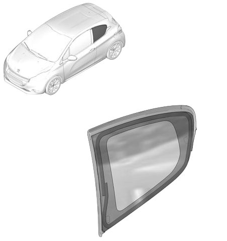 Rear left quarter glsss