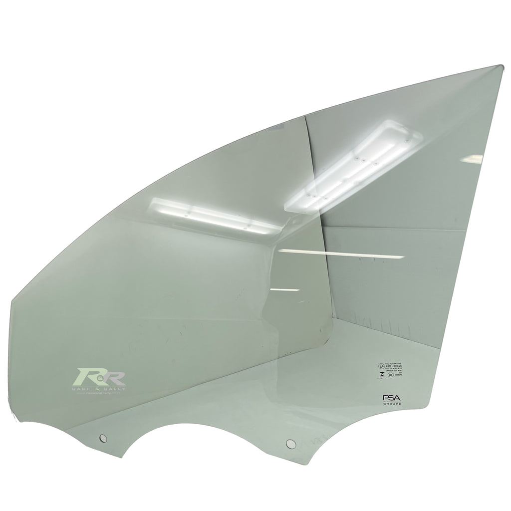 Front left door window