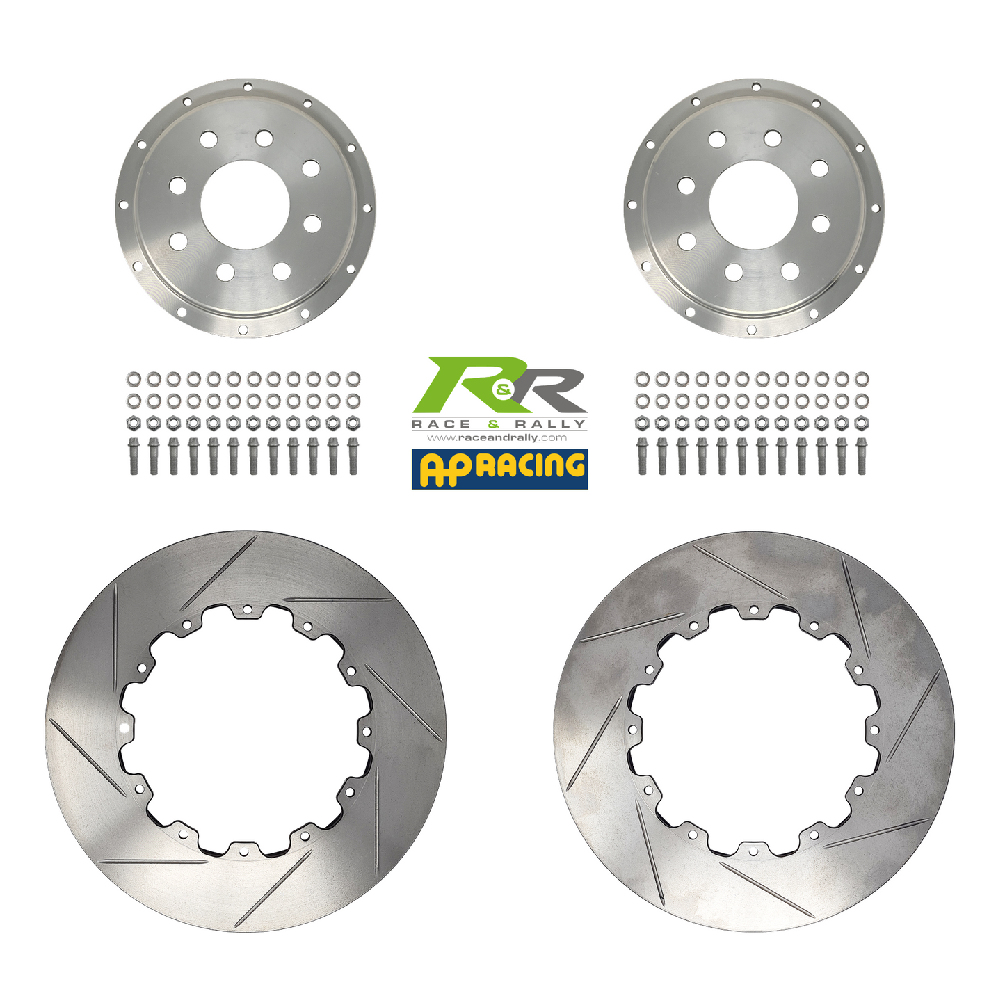 AP 15" Replacement Brake disc kit for Honda EG/EK with Brembo Caliper - Ø295x28mm Discs - G8 Hook Face Design - Race and Rally