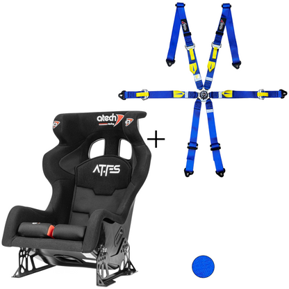 Atech AT-FS Racing Seat & Harness Bundle