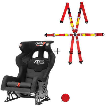 Atech AT-FS Racing Seat & Harness Bundle