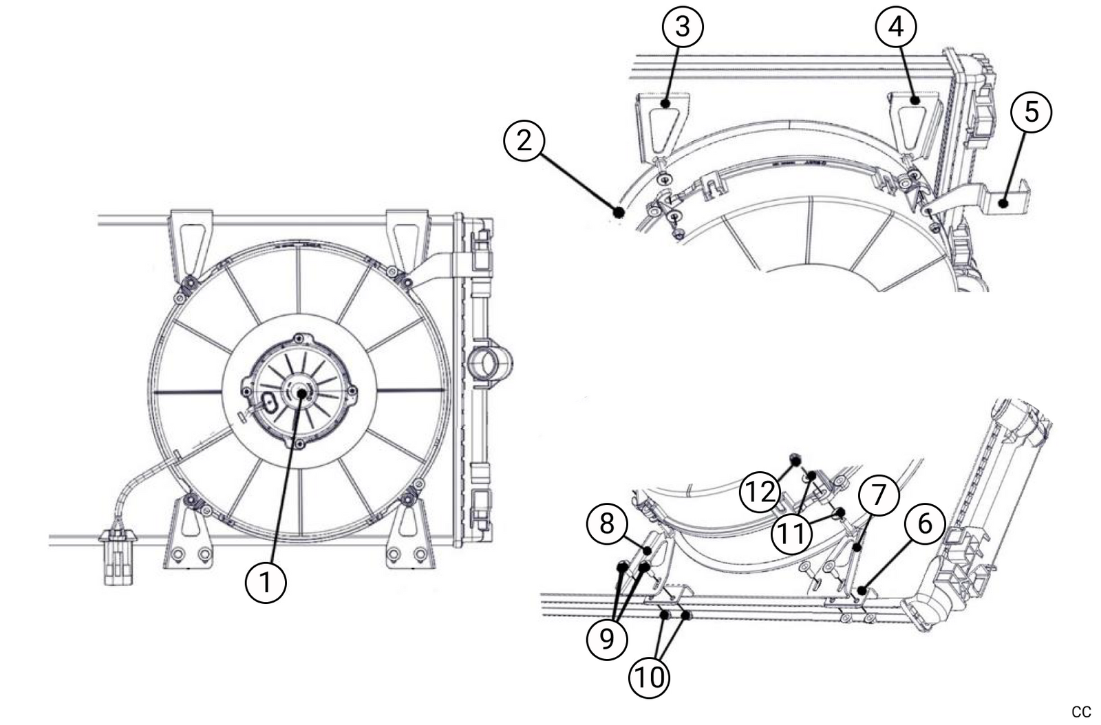 B12 - Second Radiator Fan Option - Race and Rally