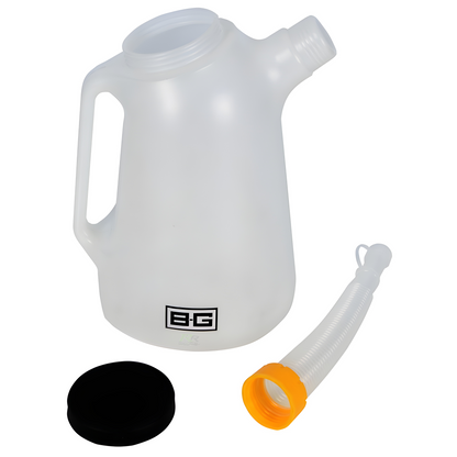Plastic 2 Litre Fluid Measuring Jug with Cap and Spout - Race and Rally
