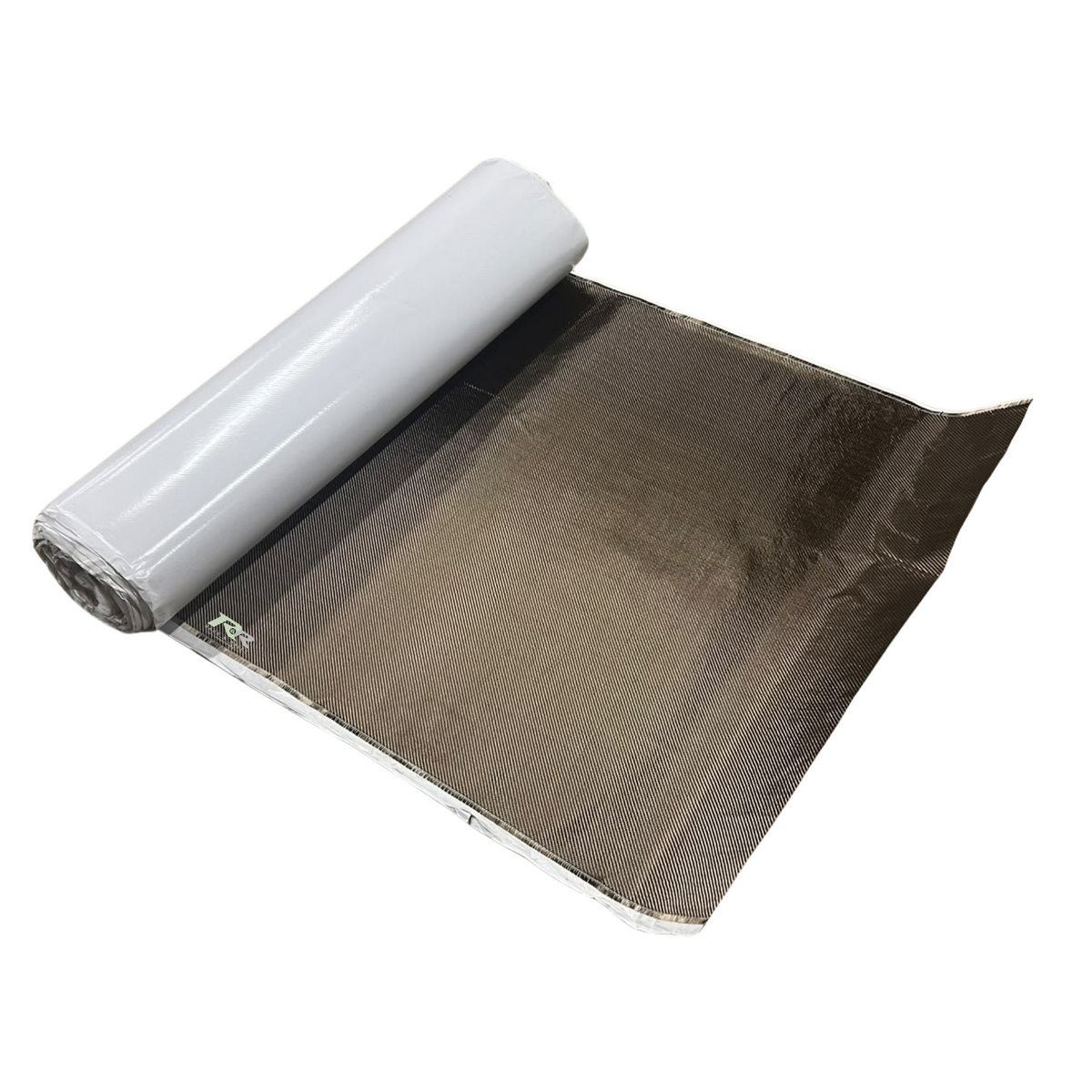B-G Racing titanium self-adhesive heat barrier sheet with 1m x 1m size, showing the reflective metallic surface.