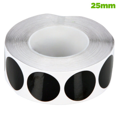 Self-Adhesive Black Tape Discs - Roll of 100 Discs - Race and Rally