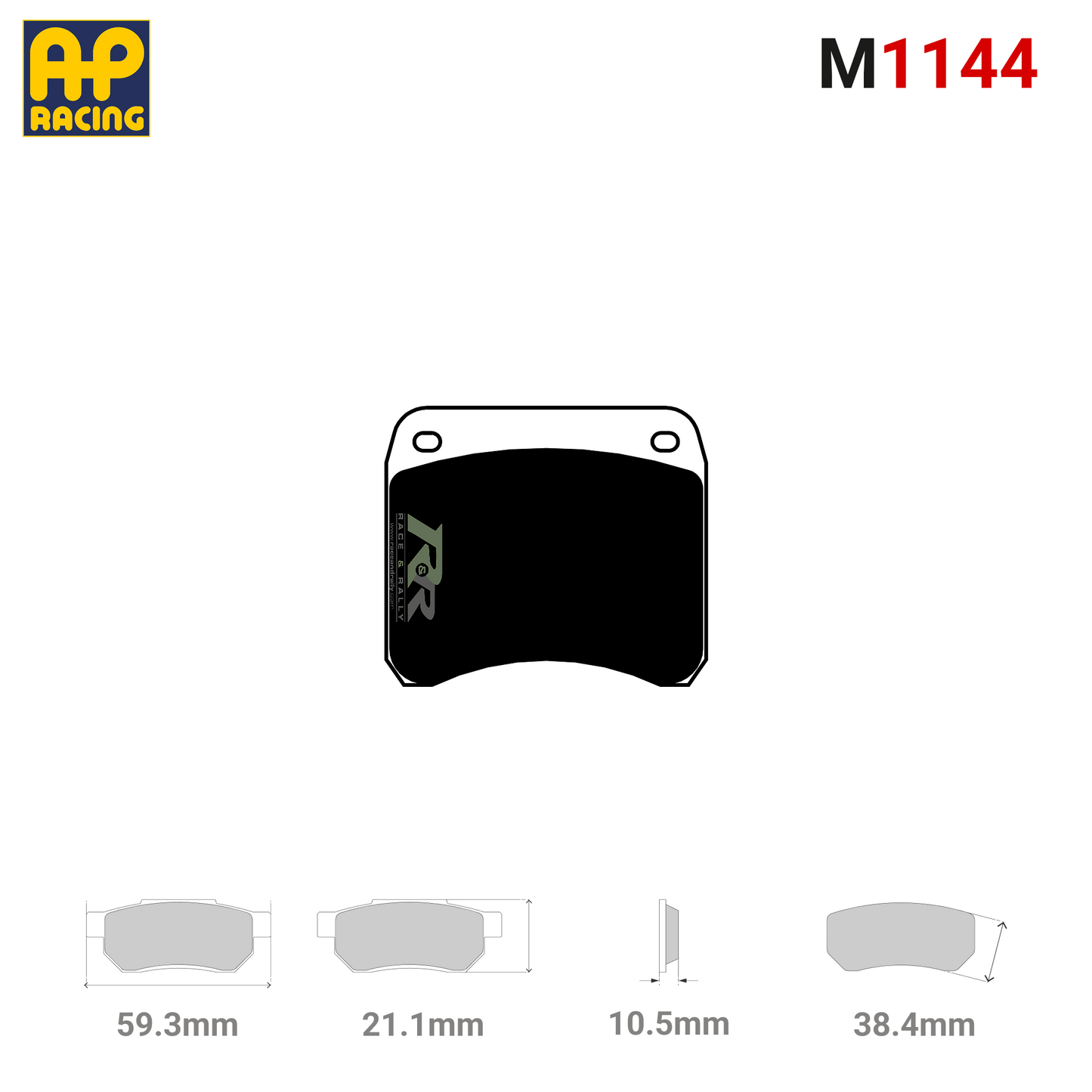 CP2195D38 Brake Pad Set - M1144 Compound