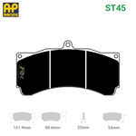 CP3558D54 Brake Pad Set - Raybestos ST45 Compound