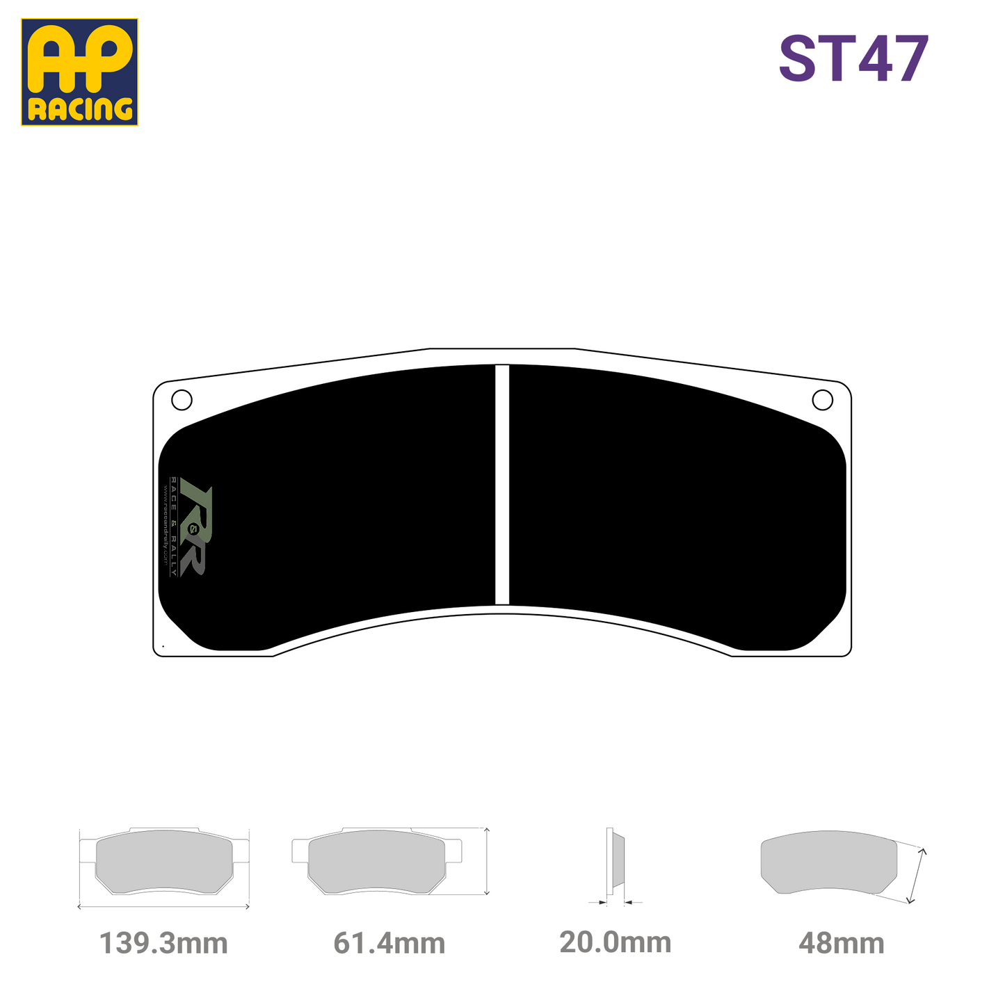 CP5788D48 Brake Pad Set - ST47 Compound - Race and Rally
