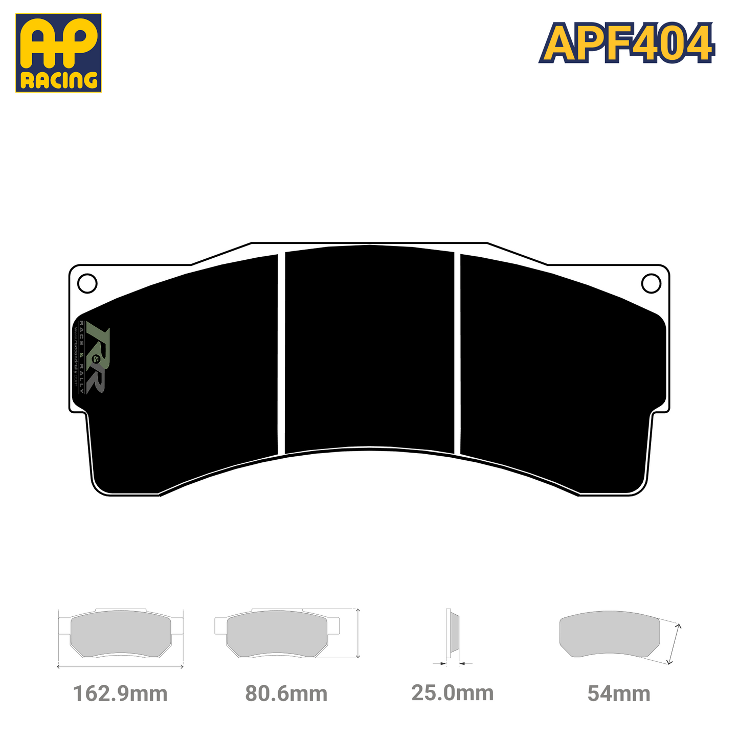 CP6230D54 Brake Pad Set - APF404 Compound - Race and Rally
