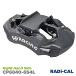 4 Piston RADi-CAL Caliper - 2x Ø34.9mm & Ø41.3mm Pistons - 180mm Centres - Threaded Inlet - RHS