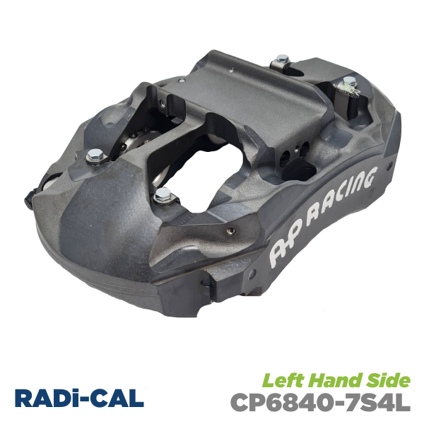 4 Piston RADi-CAL Caliper - 2x Ø34.9mm & Ø41.3mm Pistons - 180mm Centres - Threaded Inlet - LHS