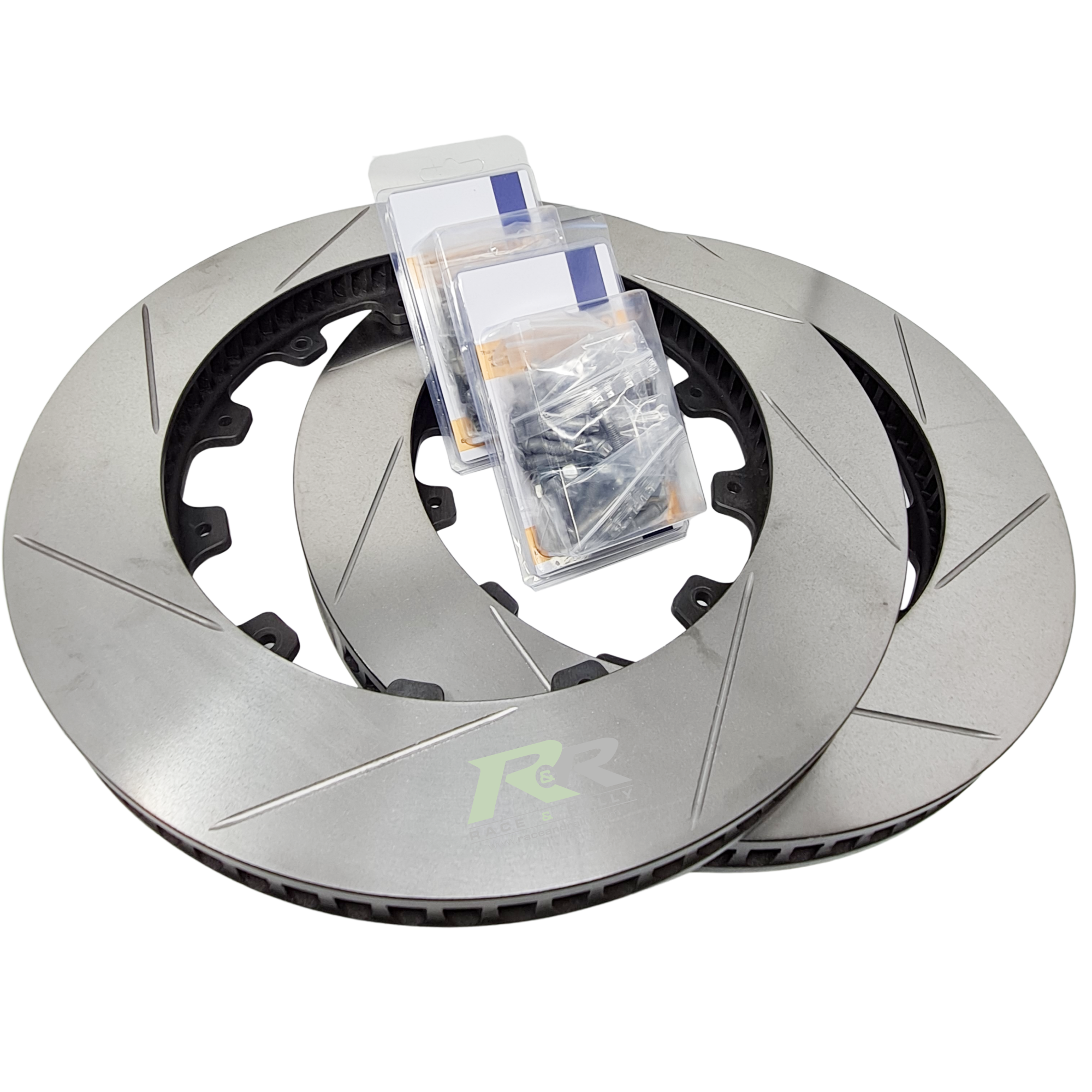 M3 E92 Brake Disc Service Kit - Strap Drive - Grooved - Race and Rally