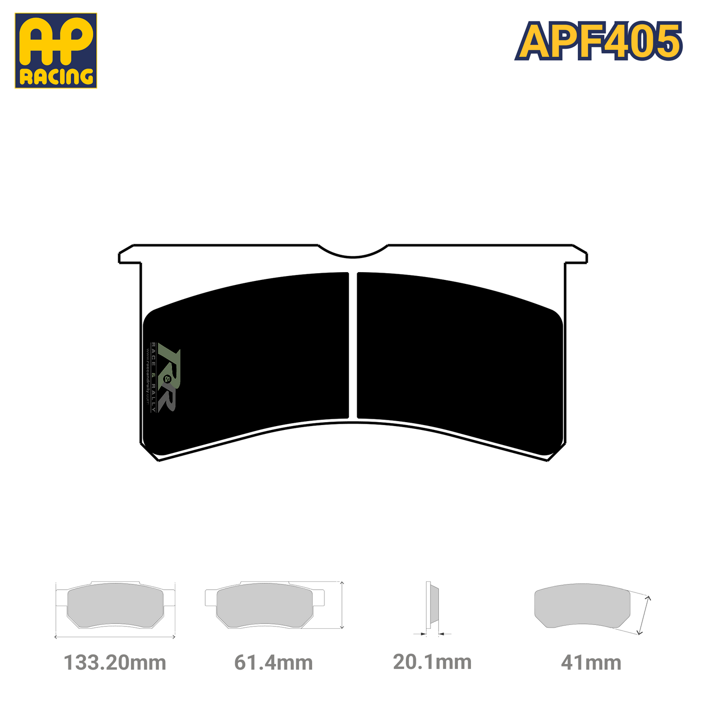 CP8250D41 Brake Pad Set - APF405 Compound - Race and Rally