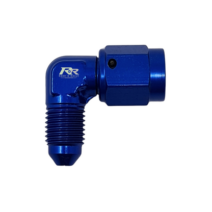 90° forged male to female swivel adaptor - JIC - Race and Rally