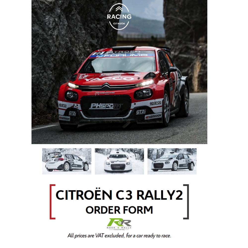 Citroen Racing C3 Rally 2 Order Form