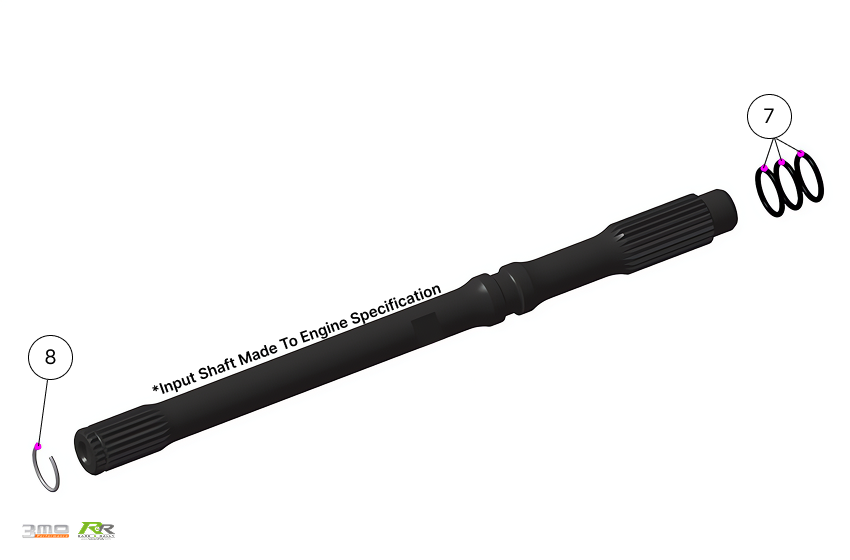 ETV-R Clutch Input Shaft