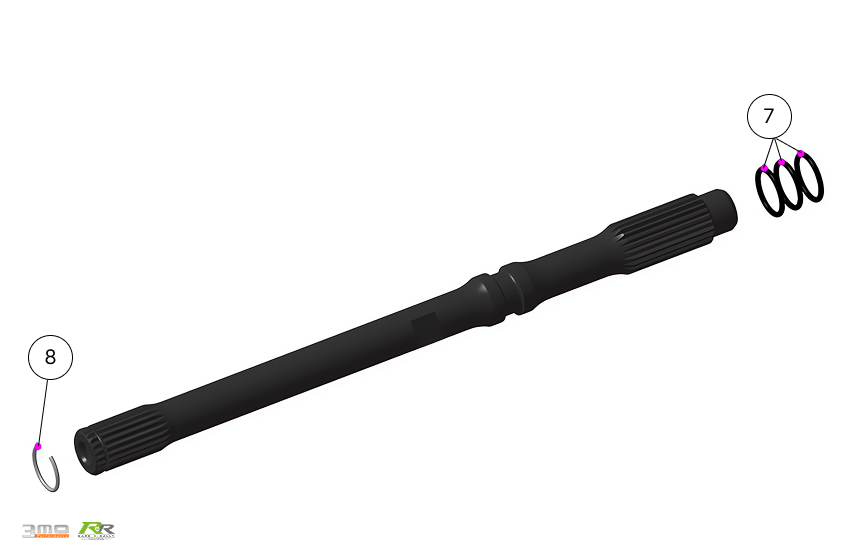 ETV-R Clutch Input Shaft
