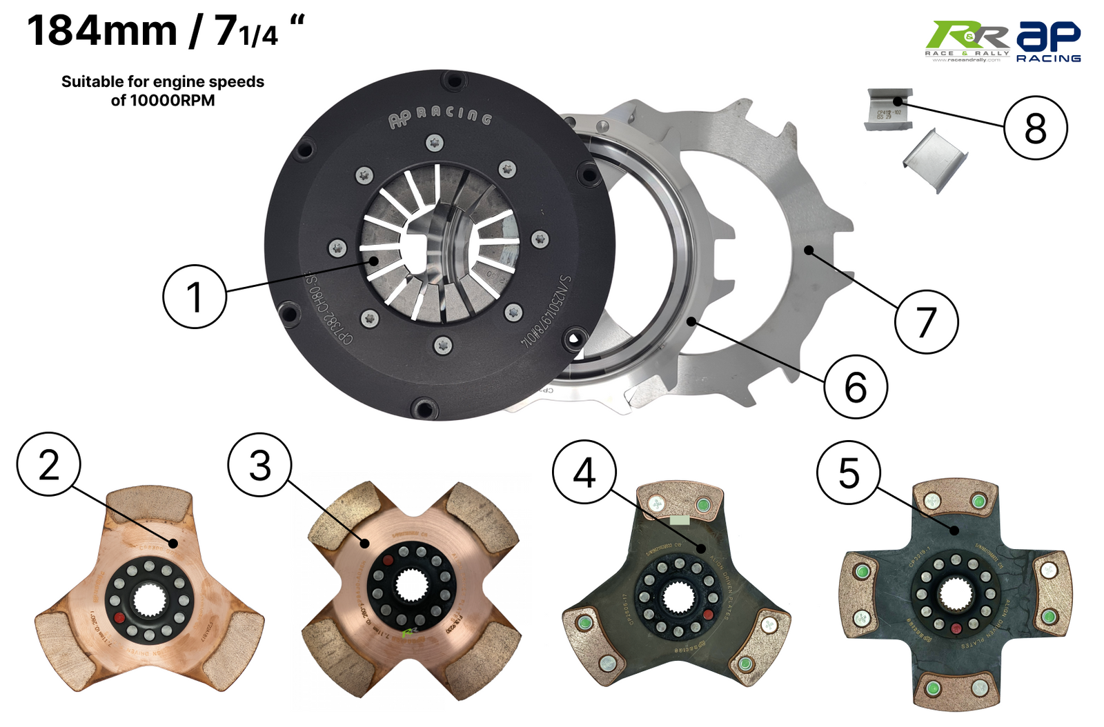 Twin Disc Tower Clutch - 184mm / 7.25"