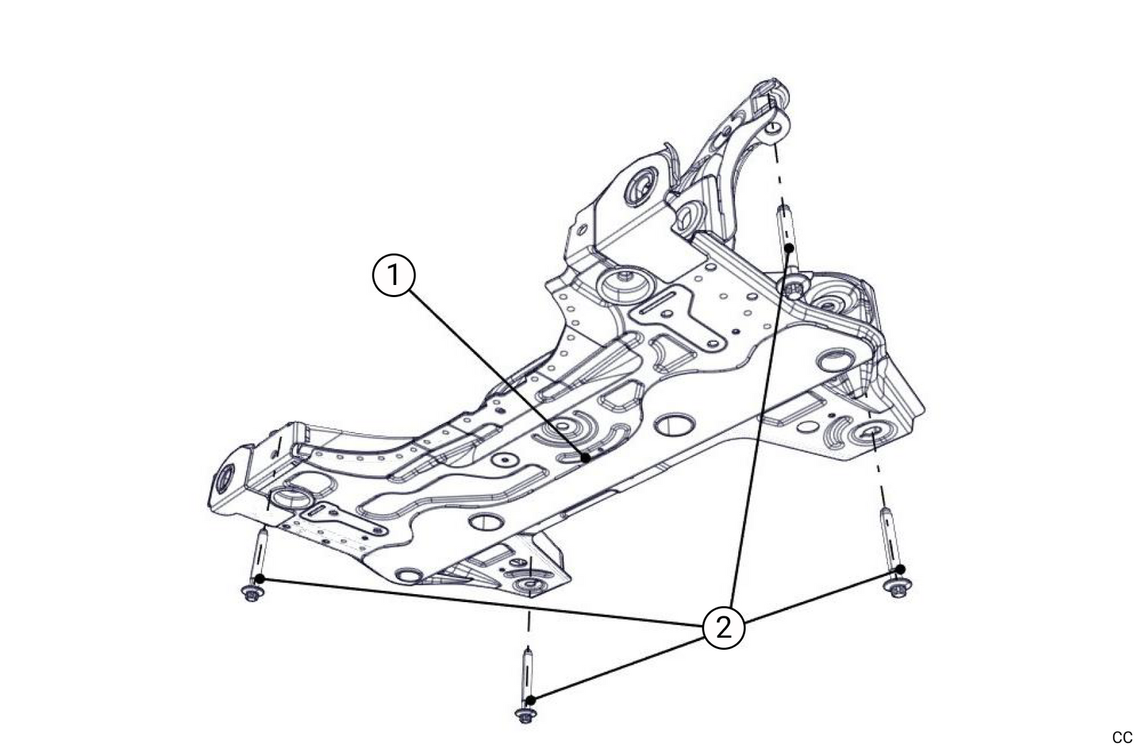 E11 - Front subframe - Race and Rally