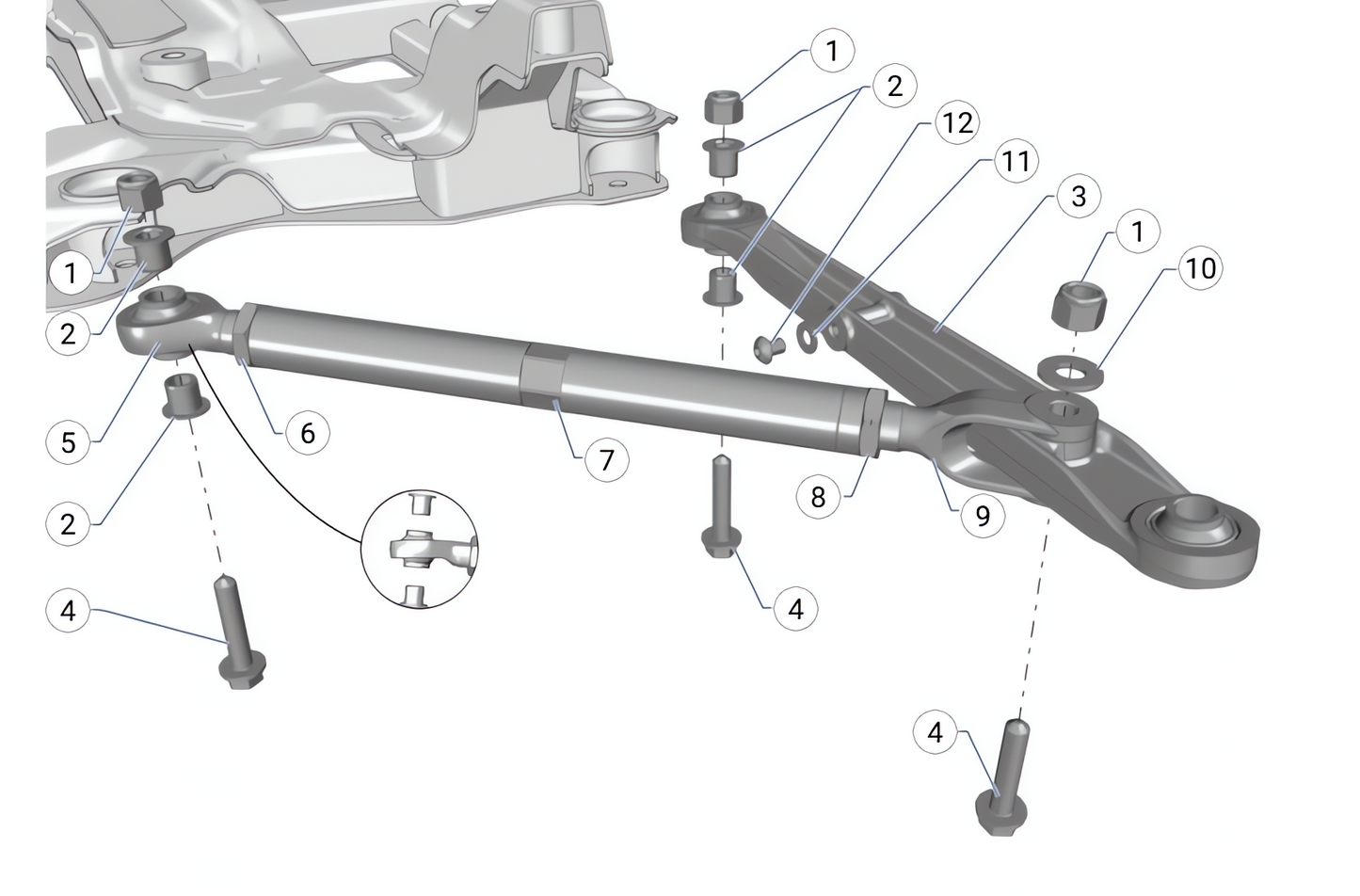 E12 - Front Wishbone - Race and Rally