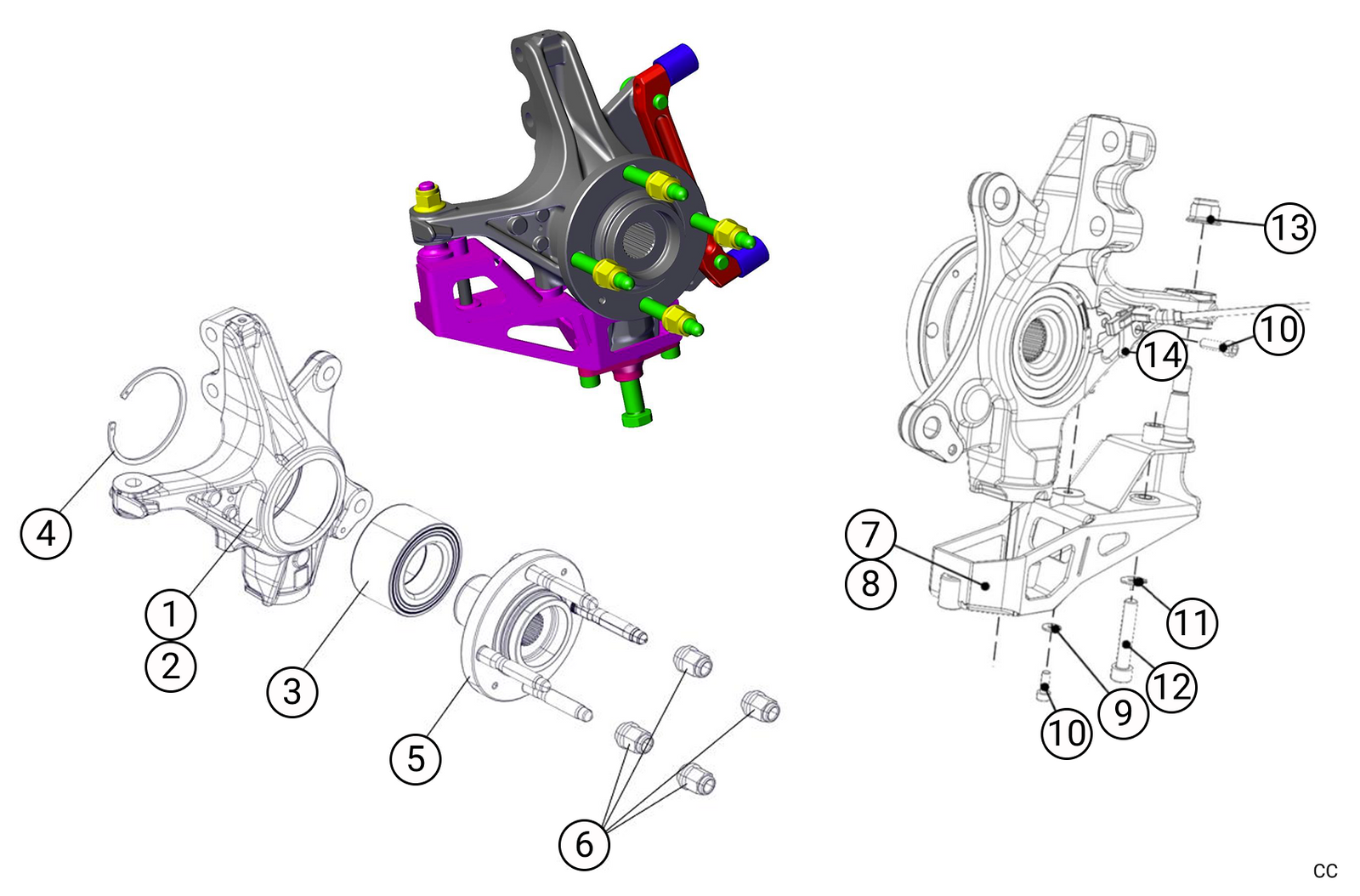 E13 - Front Upright - Race and Rally
