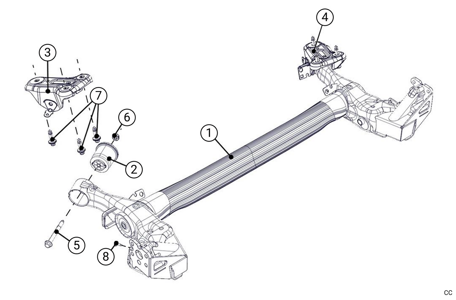 E21 - Rear H Beam - Race and Rally
