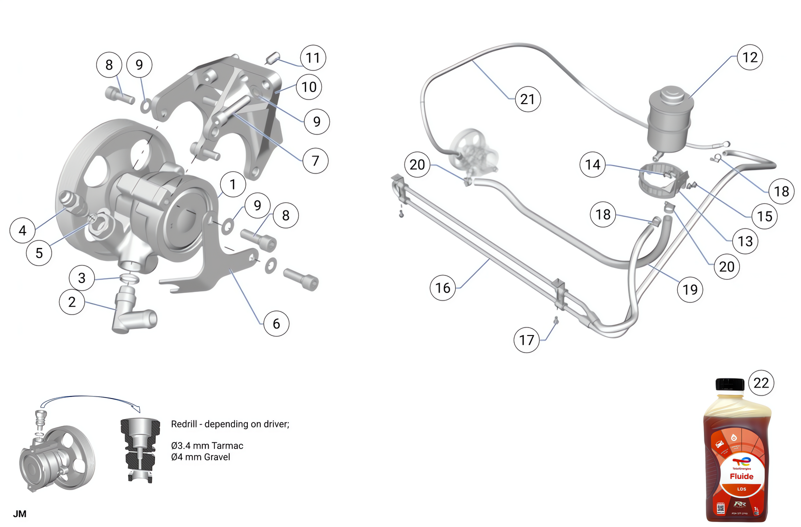 E42 - Power Steering Pump - Race and Rally