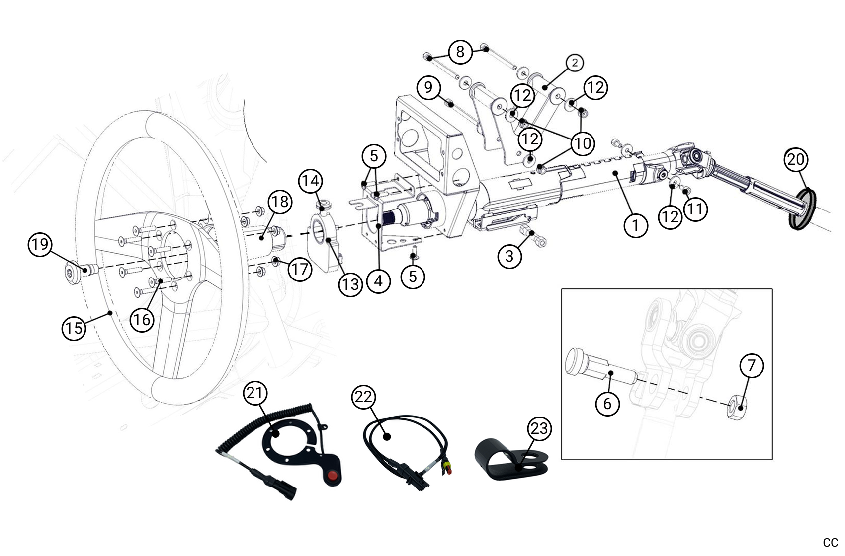 E45 - Steering Column - Race and Rally