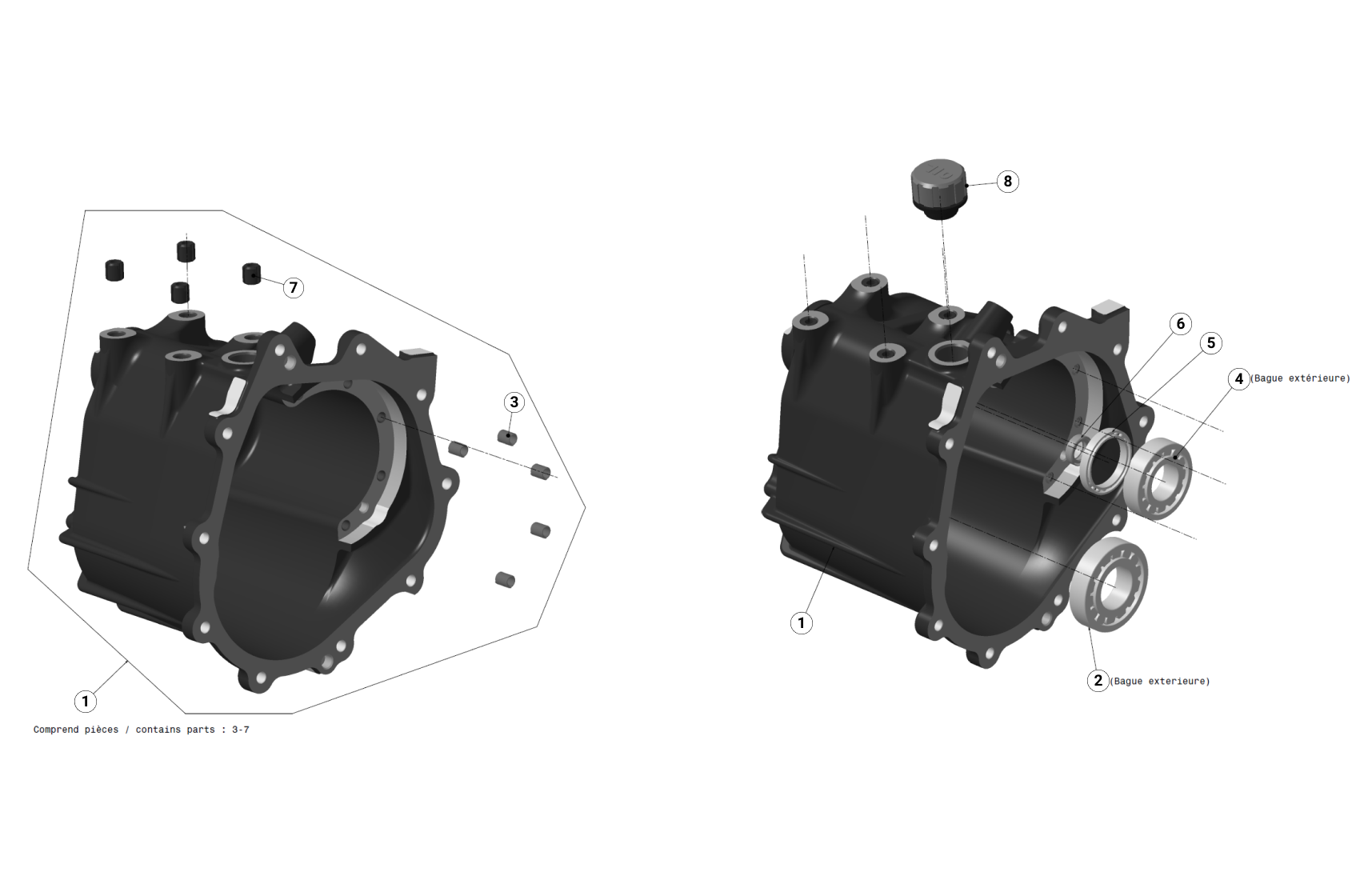 Cluster Housing (ETV Gearbox Parts) - Race and Rally