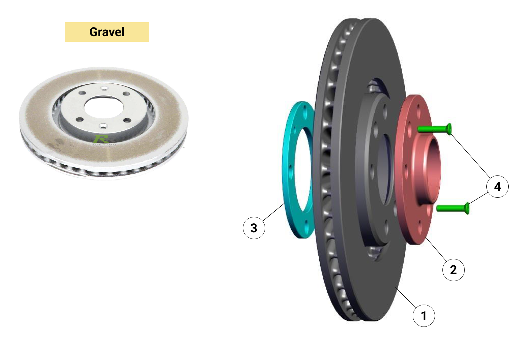 F11 - Front Brake Disc - Gravel - Race and Rally