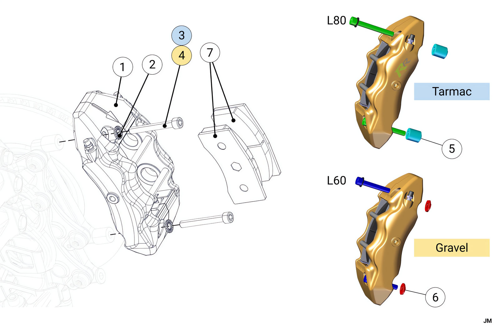 F20 - Front Brake Calipers - Race and Rally