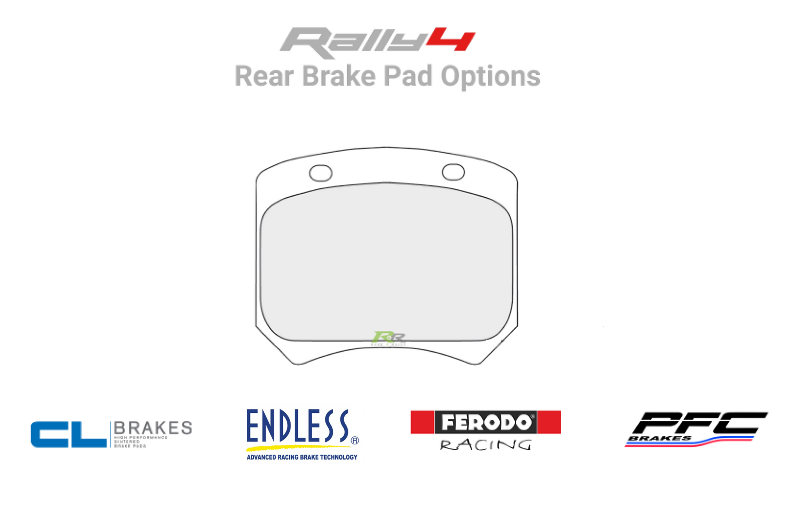 F40 - Rear Brake Pad Options - Race and Rally