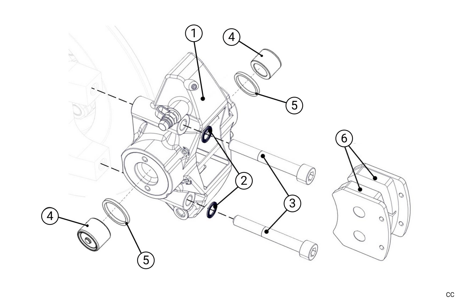 F40 - Rear Brake Calipers - Race and Rally