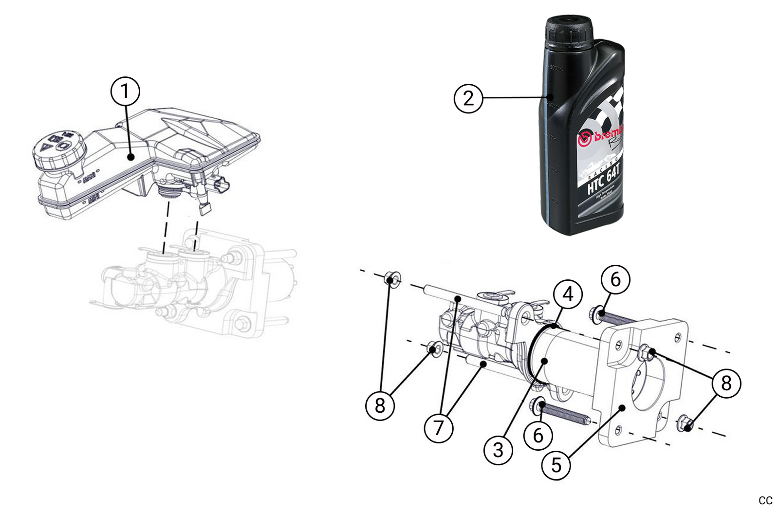 F61 - Brake Master Cylinder - Race and Rally