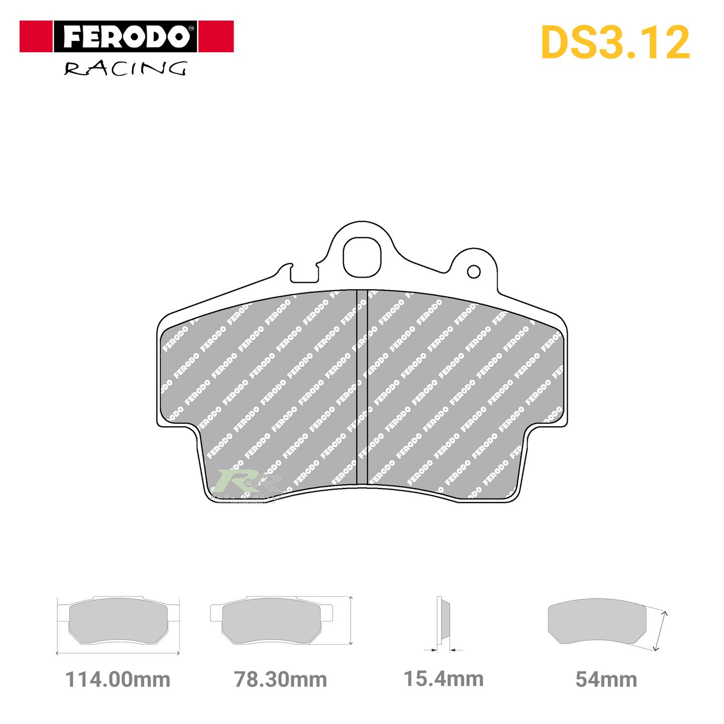 FCP1307G - (G) DS3.12 Brake Pads - Race and Rally