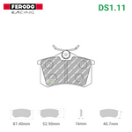 FCP1491W - (W/WB) DS1.11 Brake Pads
