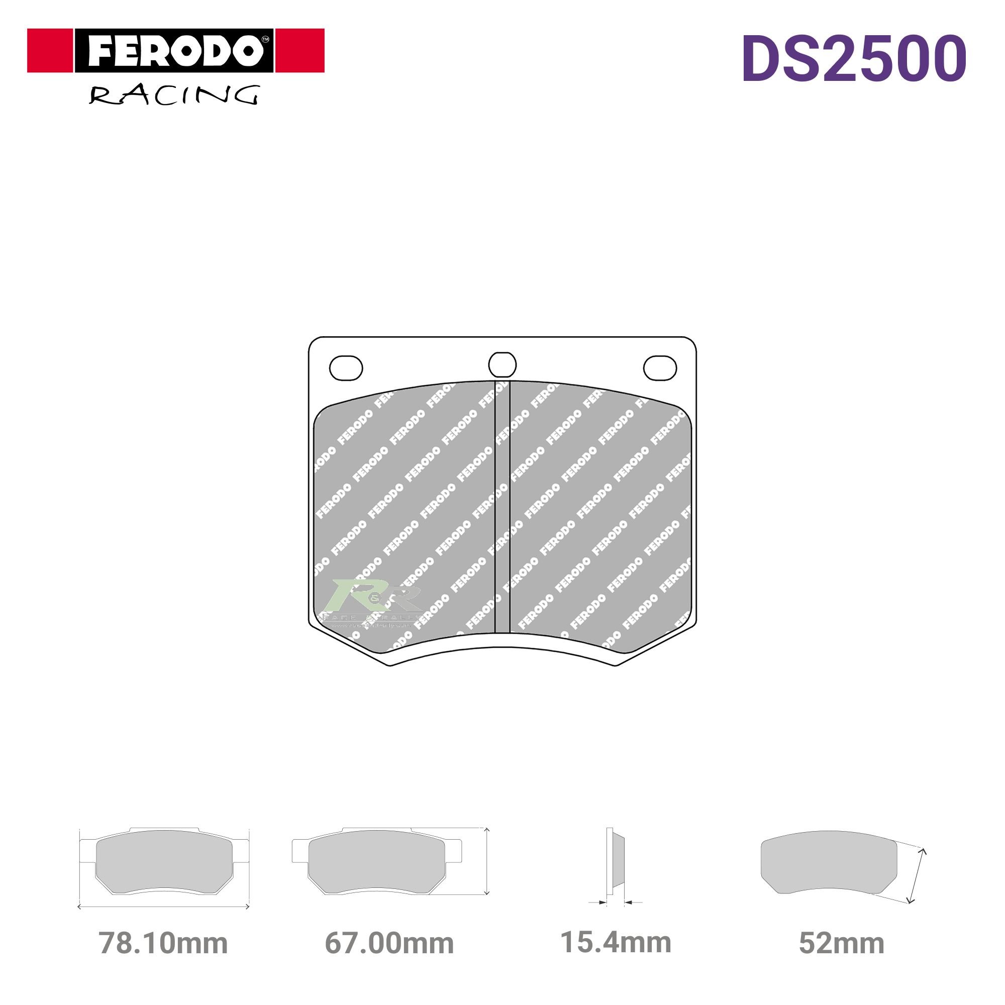 FCP167H - DS2500 Brake Pads - Race and Rally