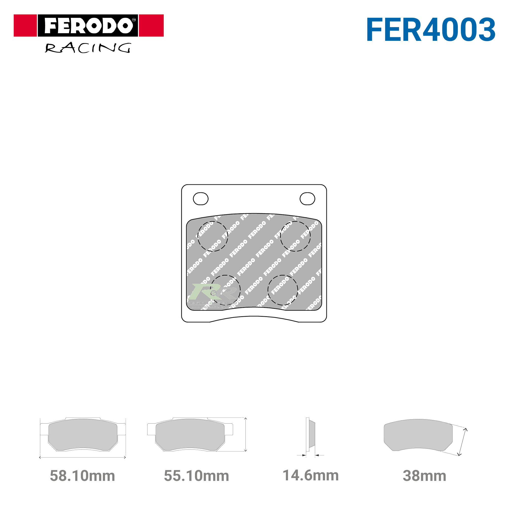 FCP39C - (C) FER4003 Brake Pads - Race and Rally