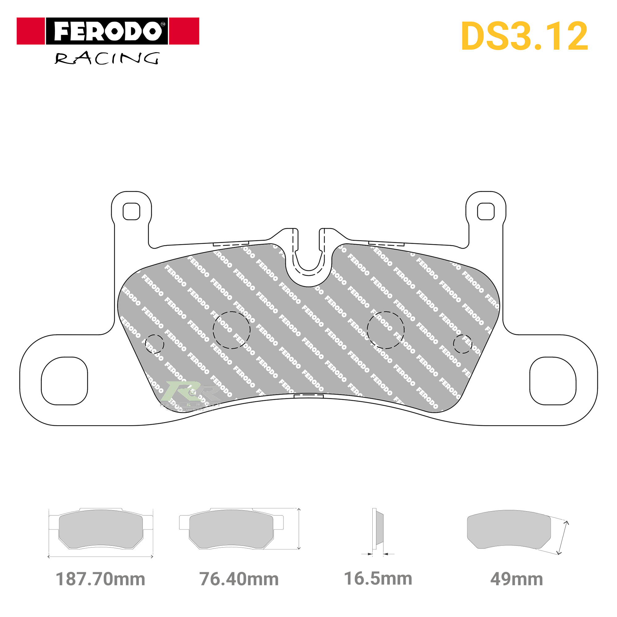 FCP4424G - (G) DS3.12 Brake Pads - Race and Rally